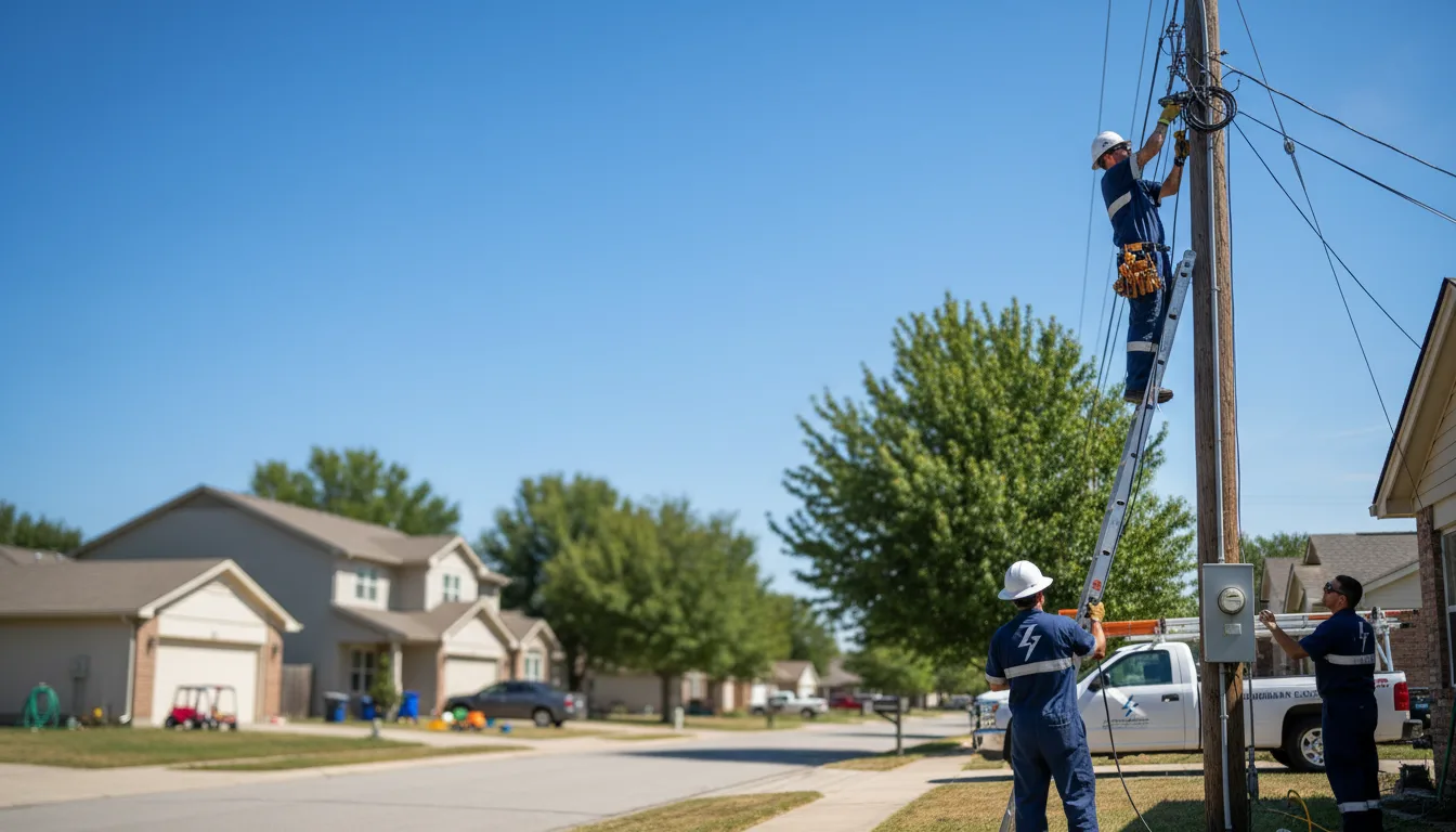 Residential electrician providing installation services in Sheyenne, ND